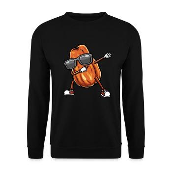 Datteln Frucht Tanzen - Unisex Pullover - Schwarz - Vorne - Alina (178cm) & Michal (187cm)