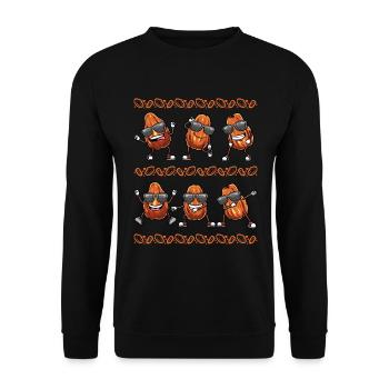 Datteln Frucht Tanzen - Unisex Pullover - Schwarz - Vorne - Alina (178cm) & Michal (187cm)