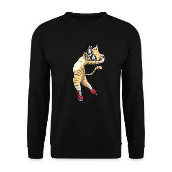 Figure Skating - Cat Figure Skating - Unisex Sweatshirt - black - Front - Alina (178cm) & Michal (187cm)