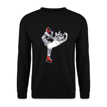 Figure Skating - Cat Figure Skating - Unisex Sweatshirt - black - Front - Alina (178cm) & Michal (187cm)
