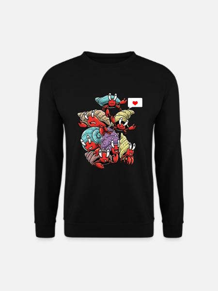 Lustiger Einsiedlerkrebs - Unisex Pullover - Schwarz
