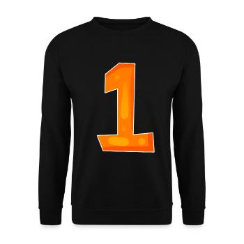 Numéro 1 Numéro Gagnant Premier Gagnant - Sweat-shirt Unisexe - noir - Devant - Alina (178cm) & Michal (187cm)