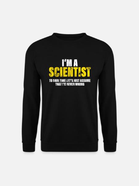 Videnskabsmand Sjov Profession Kollega Gave - Unisex sweater - sort