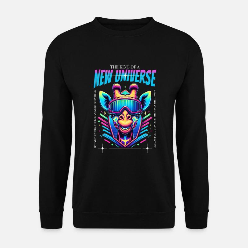 King Giraffe - Unisex Sweatshirt - black