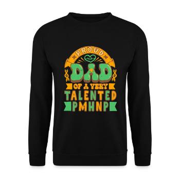 Père infirmier psychiatrique - Sweat-shirt Unisexe - noir - Devant - Alina (178cm) & Michal (187cm)