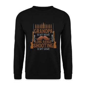 Langstreckenschießen Long Range - Unisex Pullover - Schwarz - Vorne - Alina (178cm) & Michal (187cm)