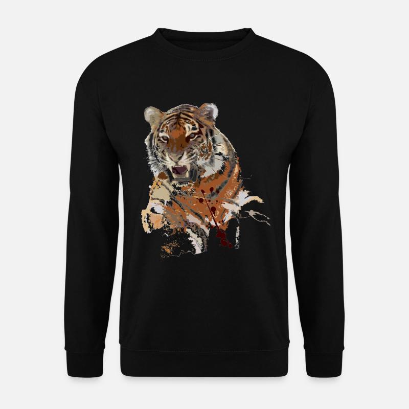 tiger - Unisex Sweatshirt - black