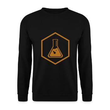 La chimie dans le flacon doit cuire - Flacon de chimie - Sweat-shirt Unisexe - noir - Devant - Alina (178cm) & Michal (187cm)