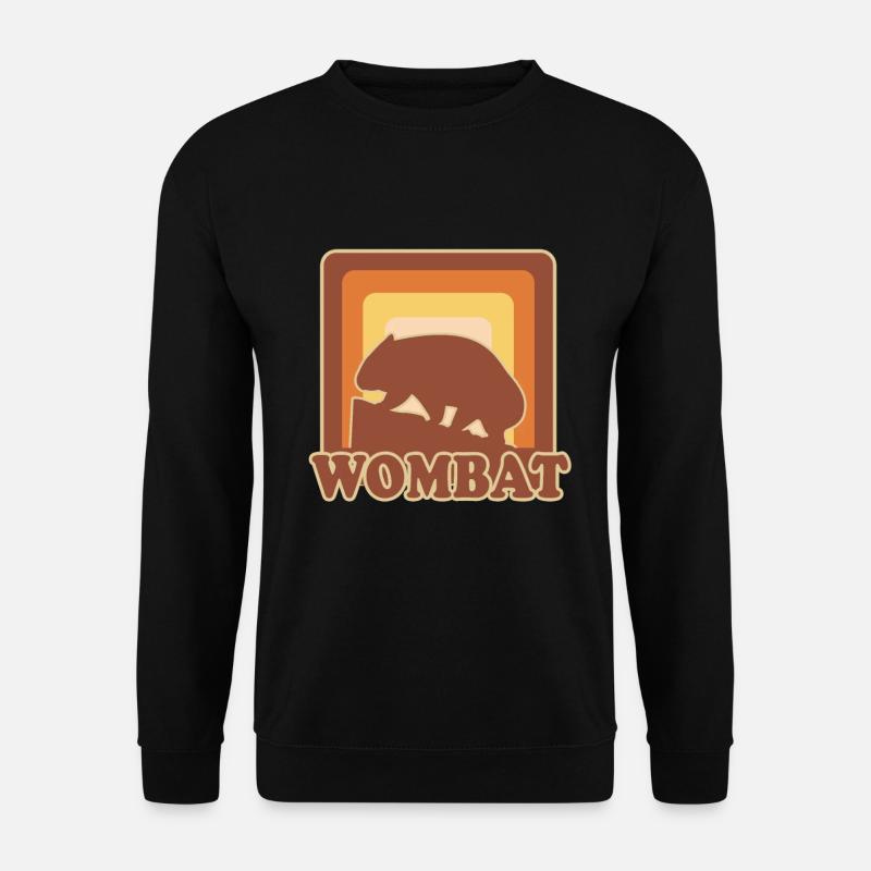 Wombat retro - Unisex Sweatshirt - black