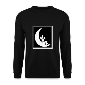 Fée sur la lune - fée sur la lune - Sweat-shirt Unisexe - noir - Devant - Alina (178cm) & Michal (187cm)