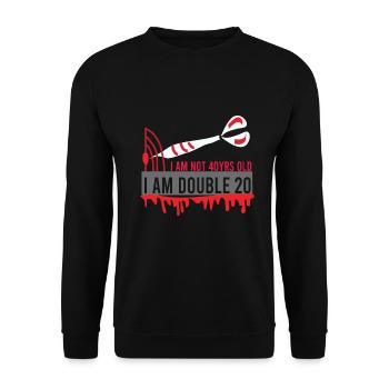Softdart Dart-Turnier Dartitis Steeldart Dart 26 - Unisex Pullover - Schwarz - Vorne - Alina (178cm) & Michal (187cm)