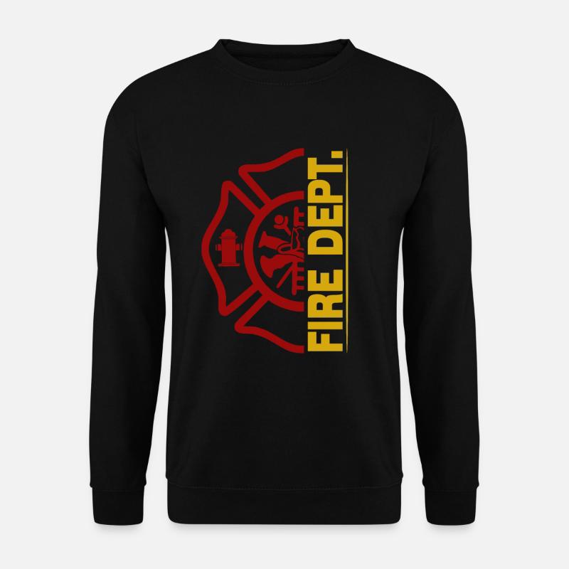 Fire Dept. - Feuerwehr - Unisex Pullover - Schwarz