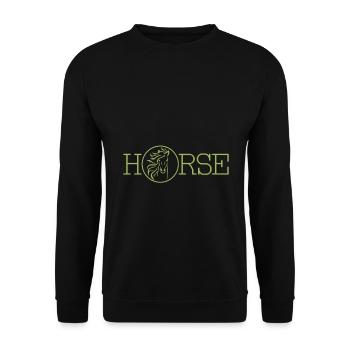 Horse - horse - Unisex Sweatshirt - black - Front - Alina (178cm) & Michal (187cm)