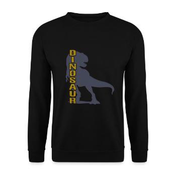 Dinosaure - dinosaures - Sweat-shirt Unisexe - noir - Devant - Alina (178cm) & Michal (187cm)