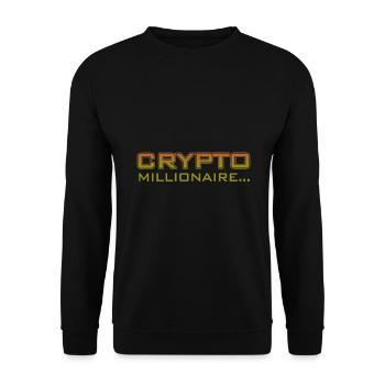 Crypto - Unisex Pullover - Schwarz - Vorne - Alina (178cm) & Michal (187cm)