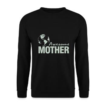 Awesome mother - Awesome mother - Unisex Sweatshirt - black - Front - Alina (178cm) & Michal (187cm)