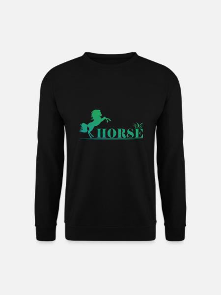 Horse - Pferd - Unisex Pullover - Schwarz