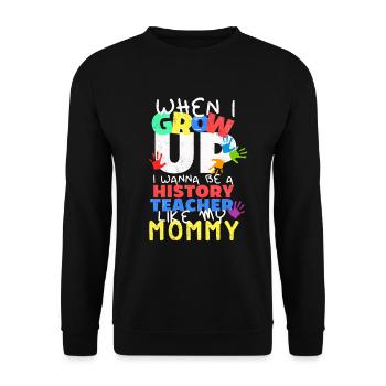 History Teacher History Lesson Hamlet - Unisex Sweatshirt - black - Front - Alina (178cm) & Michal (187cm)