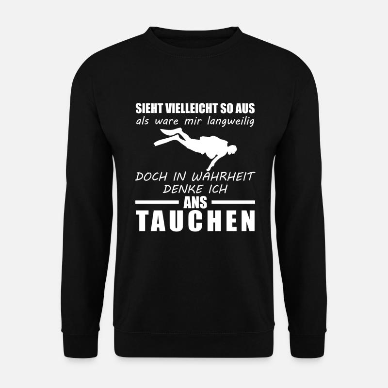 Tauchen Taucher Geschenk Diving tauchen Sport - Unisex Pullover - Schwarz