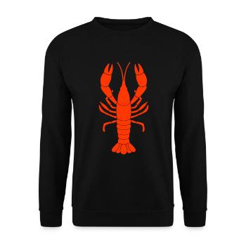 Tan crayfish retro fresh water cooking kajun crawfish - Unisex Sweatshirt - black - Front - Alina (178cm) & Michal (187cm)