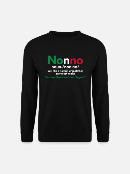 Cadeau légende grand-père grand-père Italie Nonno - Sweat-shirt Unisexe - noir