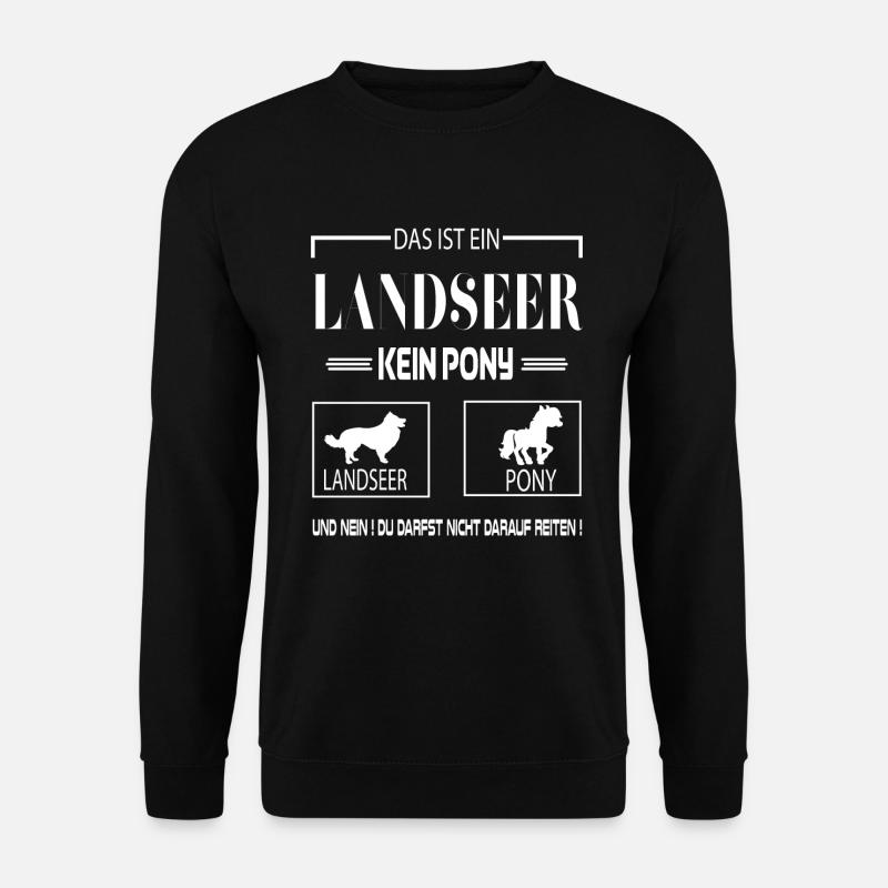 Das ist ein Landseer kein Pony - Unisex Pullover - Schwarz
