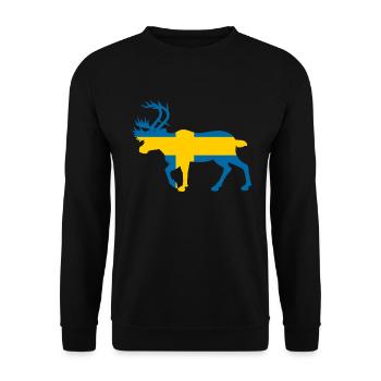 Country Sweden Schwedish Norway Germany - Unisex Sweatshirt - black - Front - Alina (178cm) & Michal (187cm)