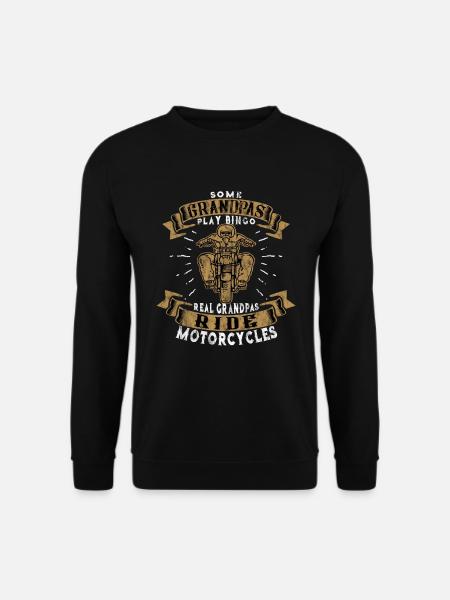 Grandpas Ride Motorcycles - Biker - Opa - Motorrad - Unisex Pullover - Schwarz