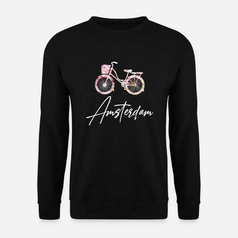 Amsterdam Holland Niederlande - Unisex Pullover - Schwarz