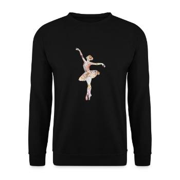 Ballet dance dancer ballerina ballet dancer - Unisex Sweatshirt - black - Front - Alina (178cm) & Michal (187cm)