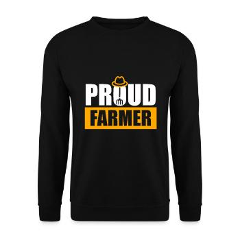 Fermier fier - Fermier fier - Sweat-shirt Unisexe - noir - Devant - Alina (178cm) & Michal (187cm)