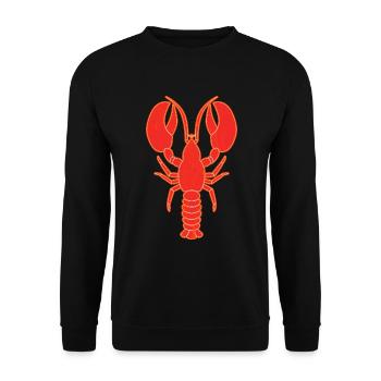 Lobster, lobster, underwater crayfish, lobster - Unisex Sweatshirt - black - Front - Alina (178cm) & Michal (187cm)