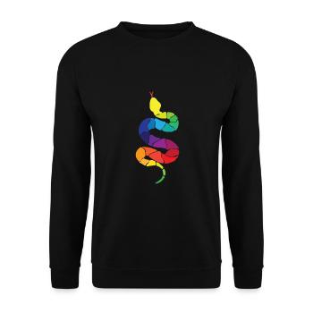 Serpent - Sweat-shirt Unisexe - noir - Devant - Alina (178cm) & Michal (187cm)