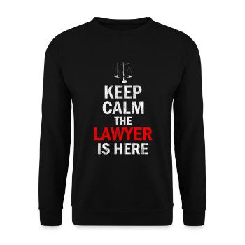 § Law Jura Rechtswissenschaften Gesetz Paragraph - Unisex Pullover - Schwarz - Vorne - Alina (178cm) & Michal (187cm)