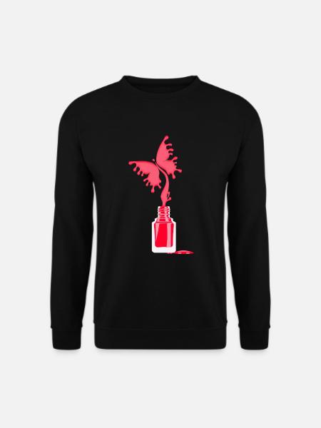Beauty, Mädchenhaft, Fingernägel Nageldesign Finge - Unisex Pullover - Schwarz