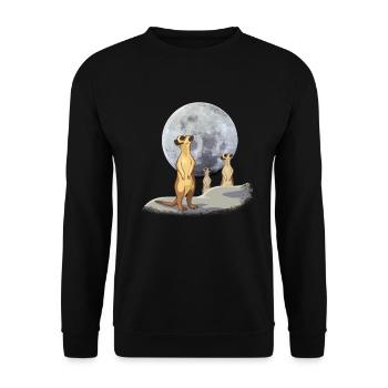suricates - Sweat-shirt Unisexe - noir - Devant - Alina (178cm) & Michal (187cm)