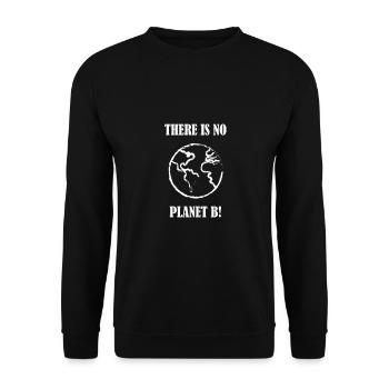 Planet B - Unisex Pullover - Schwarz - Vorne - Alina (178cm) & Michal (187cm)