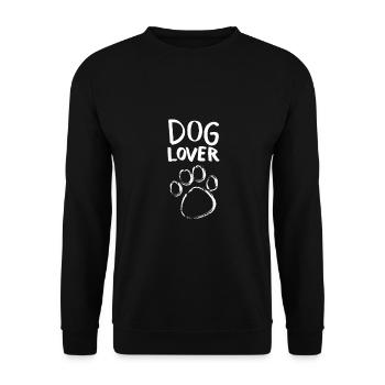 Hundeliebhaber - Unisex Pullover - Schwarz - Vorne - Alina (178cm) & Michal (187cm)