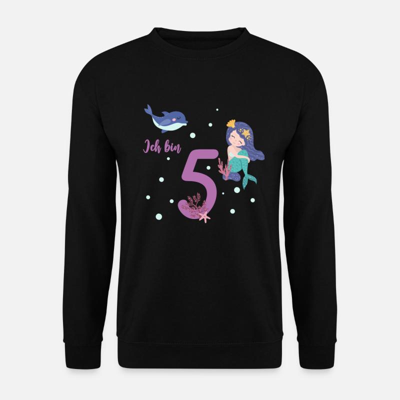 fünfter Geburtstag 5 Jahre alt Geburtstagsshirt - Unisex Pullover - Schwarz
