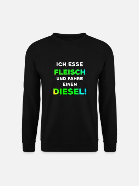 Dieselfahrverbot Lustiger Spruch Diesel tankstelle - Unisex Pullover - Schwarz
