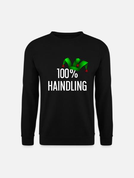 100 Prozent Haindling Joker Cap - Unisex Pullover - Schwarz