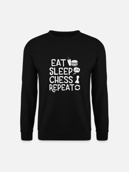 Eat Sleep Chess Repeat - Unisex Sweatshirt - black