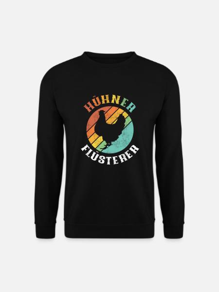 Hühner Flüsterer Huhn Bauernhof Landwirt Bauern - Unisex Pullover - Schwarz