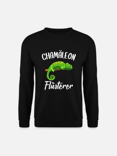 Chamäleon Flüsterer Chamäleon Besitzer Haustier - Unisex Pullover - Schwarz