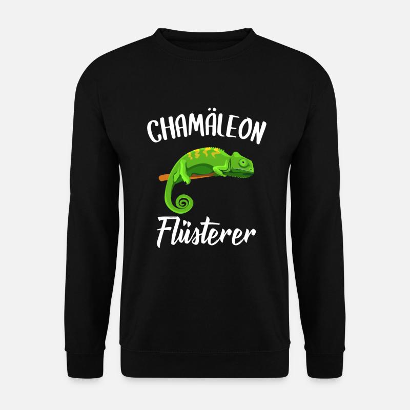 Chamäleon Flüsterer Chamäleon Besitzer Haustier - Unisex Pullover - Schwarz