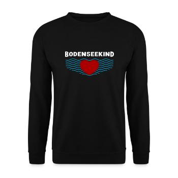 Bodenseekind - Unisex Pullover - Schwarz - Vorne - Alina (178cm) & Michal (187cm)