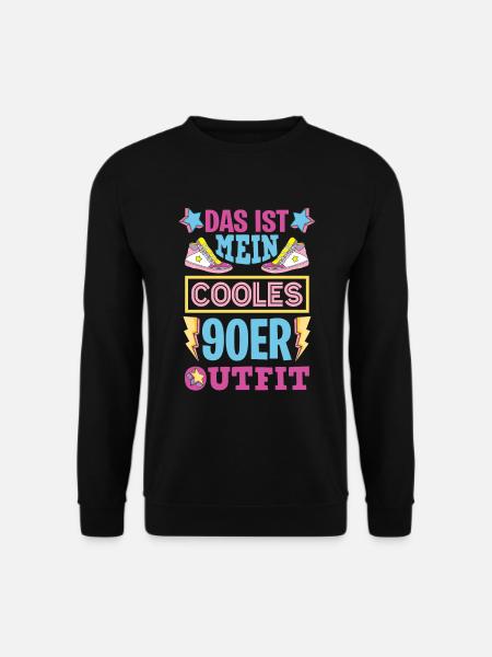 90er Jahre Party Outfit Kostüm Verkleidung 90s - Unisex Pullover - Schwarz