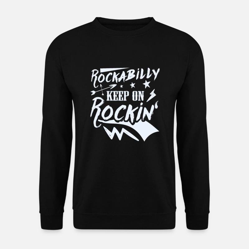 Rockabilly - Keep on Rocking - Unisex Sweatshirt - black