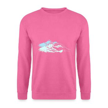 Weiße Berge - Unisex Pullover - Pink - Vorne