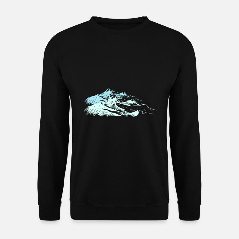 Weiße Berge - Unisex Pullover - Schwarz
